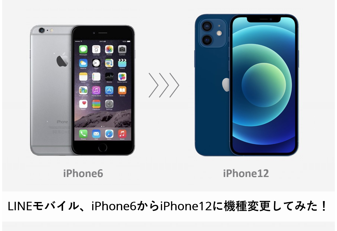 Lineモバイル Iphone6からiphone12に機種変更してみた